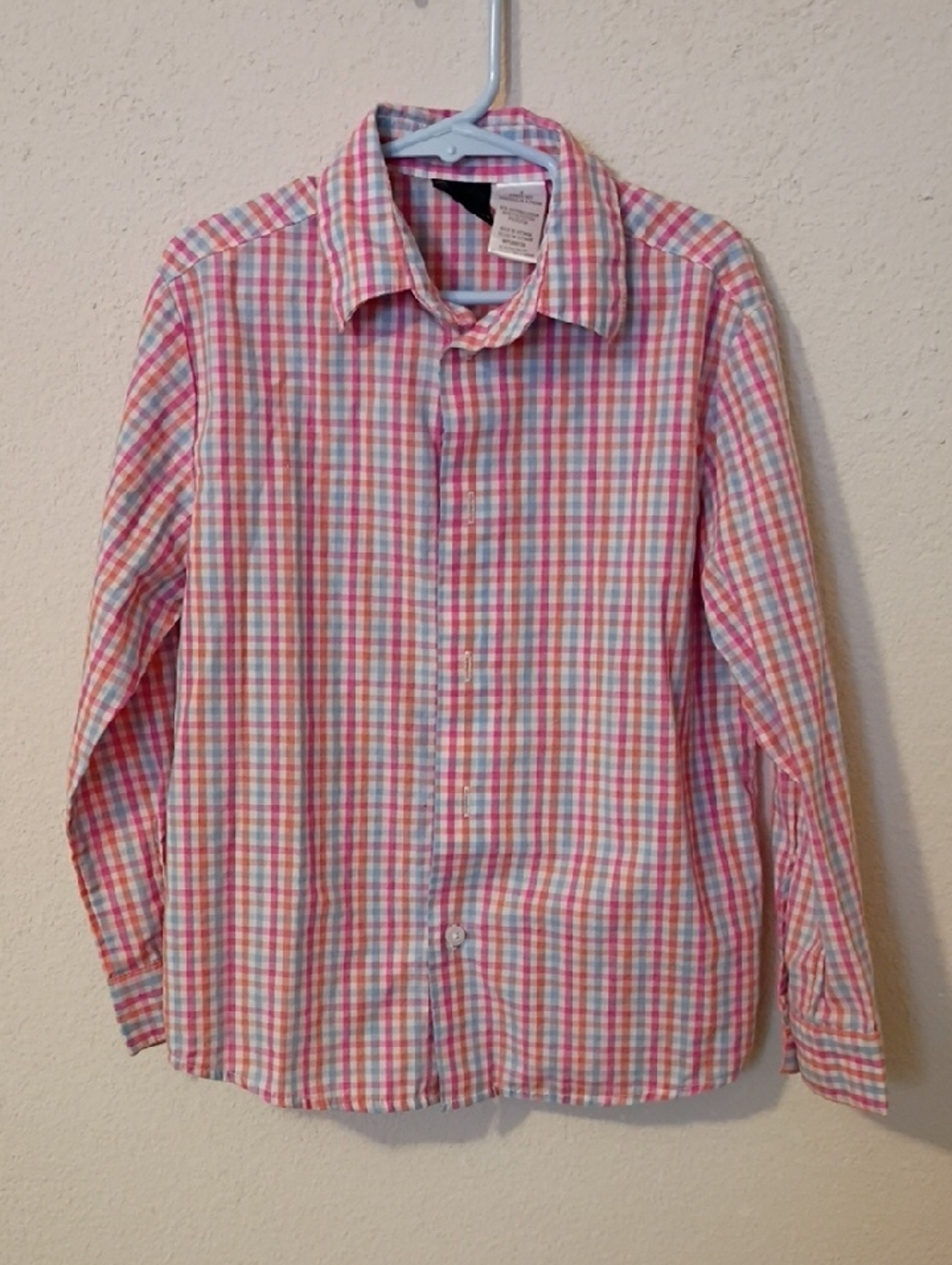 Van Heusen Men's Multicolor Pink Plaid Button-Down Shirt